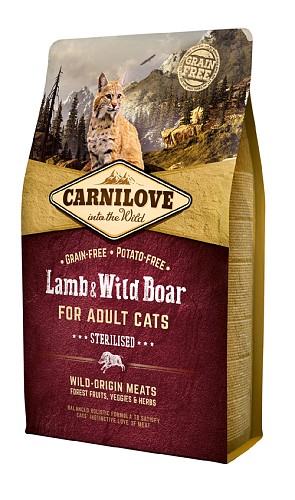 Carnilove® Cat Adult Lamb & Wild Boar