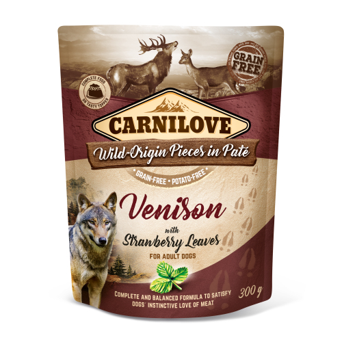 Carnilove® Dog Pouches Venison with Strawberries